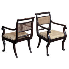 Early 19th Century Caned Armchairs 5