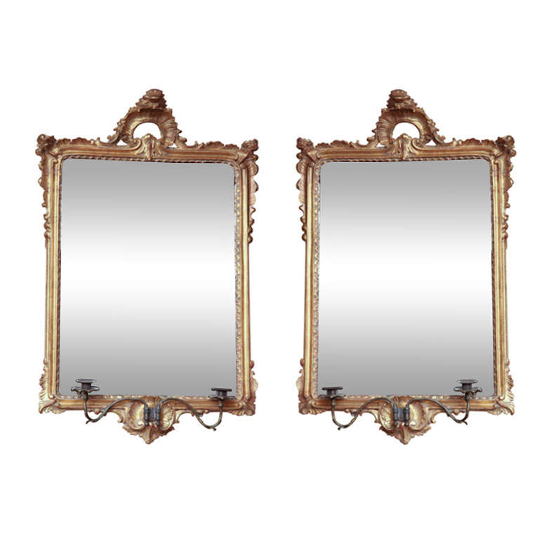 Pair of Late 18th Century English, George III Mirrors For Sale