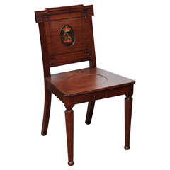 Early 19th century Armorial Hall Chair 7