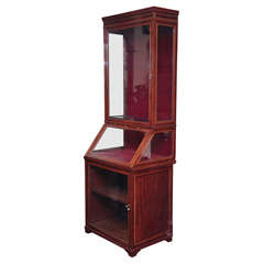 1910-20's English, Mahogany vitrine by Holland and Sons 12