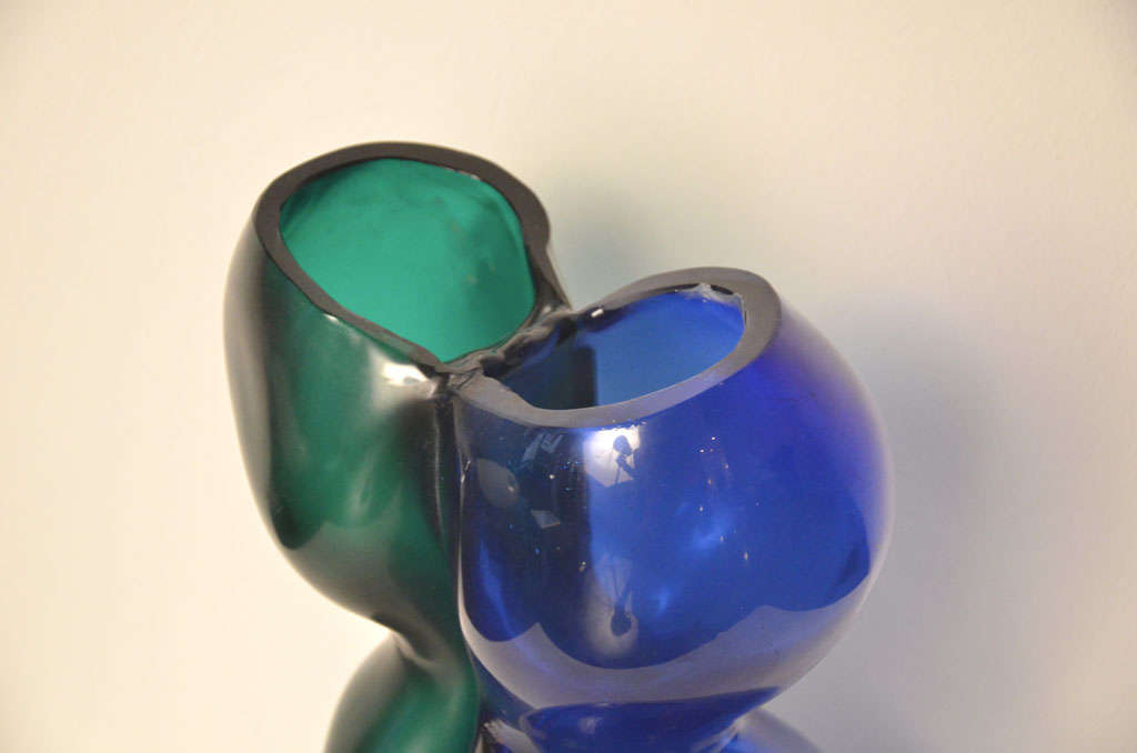 Murano Glass Cenedese Vase by Antonio Da Ros, 1960s