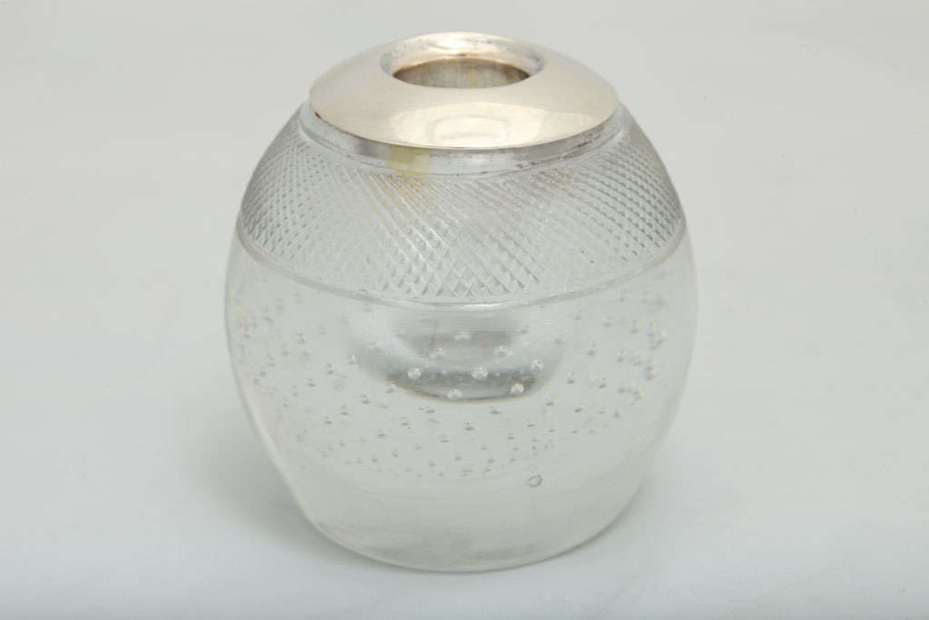 Sterling Silver -Mounted Controlled Bubbles CrystalMatch Striker
