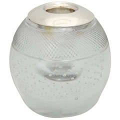 Sterling Silver -Mounted Controlled Bubbles CrystalMatch Striker