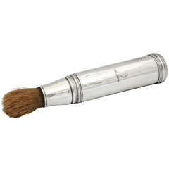 Used Georgian Sterling Silver Shaving Brush