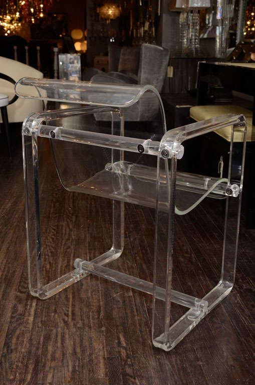 1970s Lucite Director Chair 3