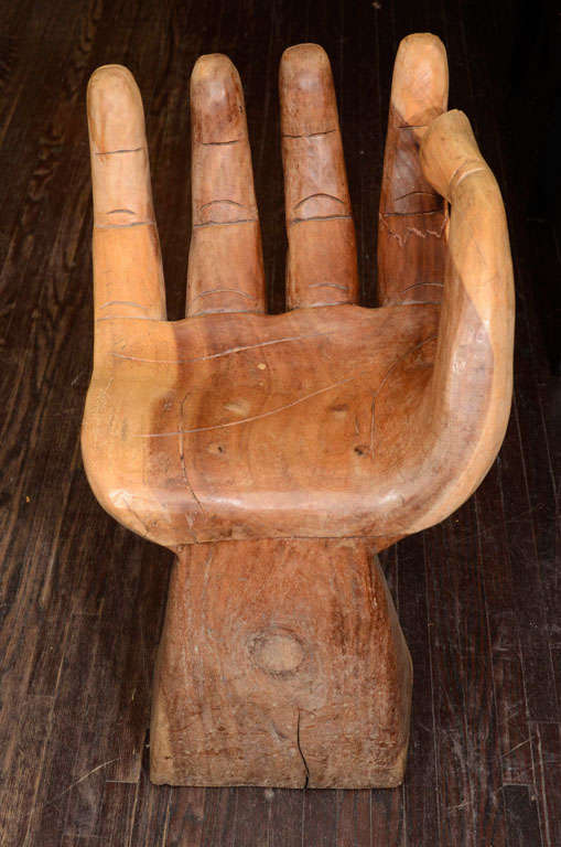 1960's Wooden Hand Chair 1
