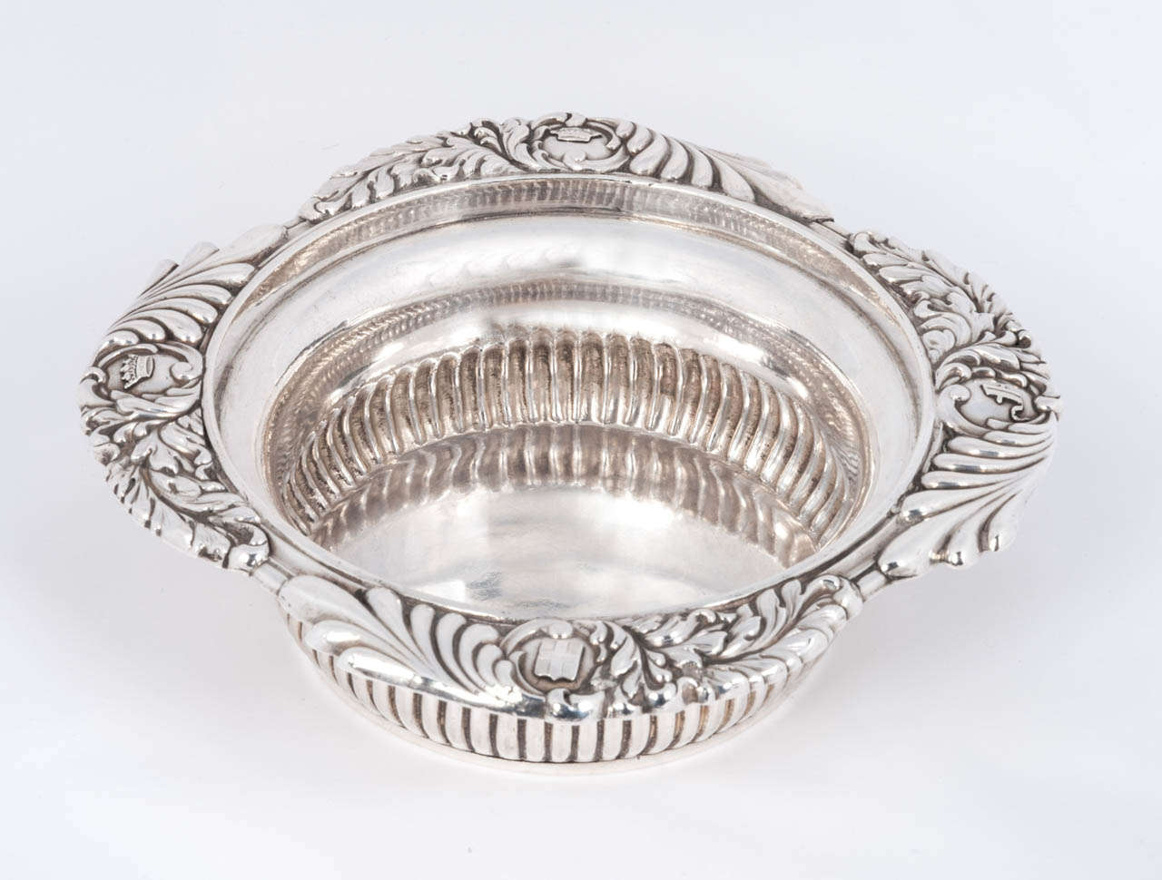Set of Four Italian Silver Wine Coasters