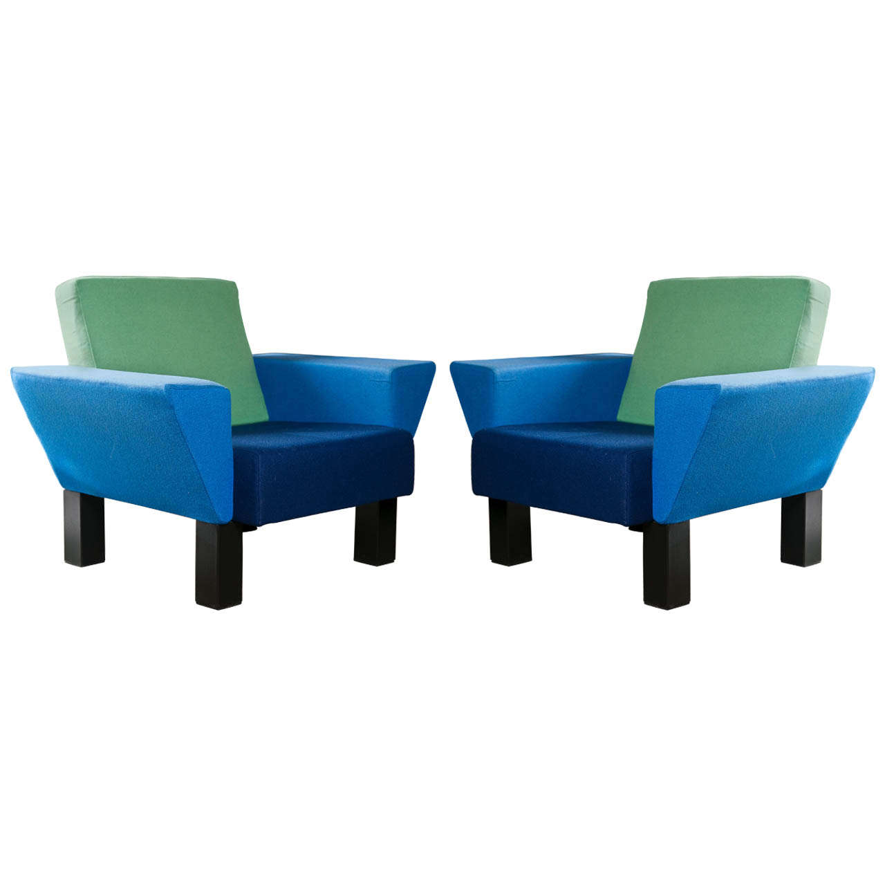 Pair of "Westside" Chairs by Ettore Sottsass For Sale