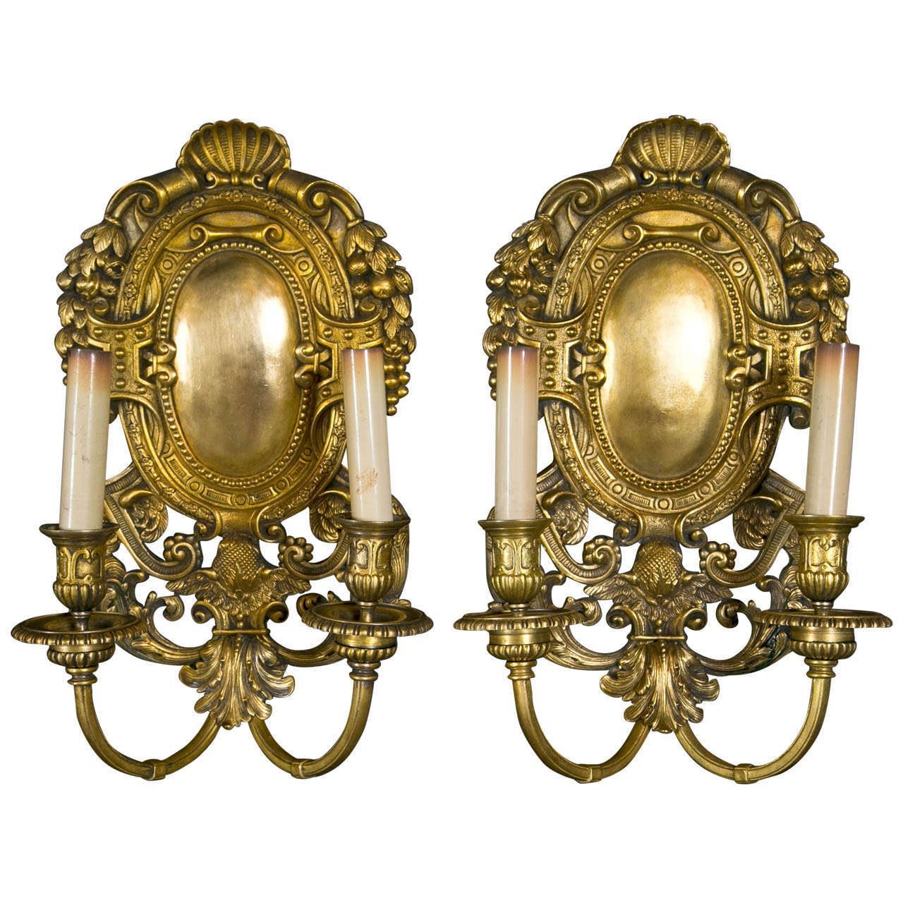 Gilt Bronze Sconces For Sale at 1stdibs