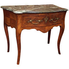 Antique 18th c. French Louis XV One drawer Console