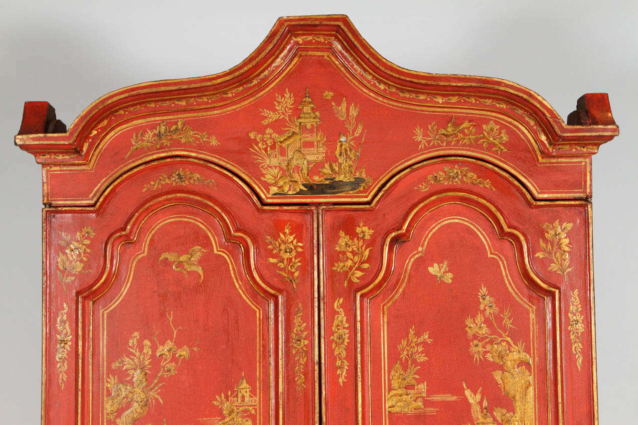 English Style Chinoiserie Secretary For Sale 1