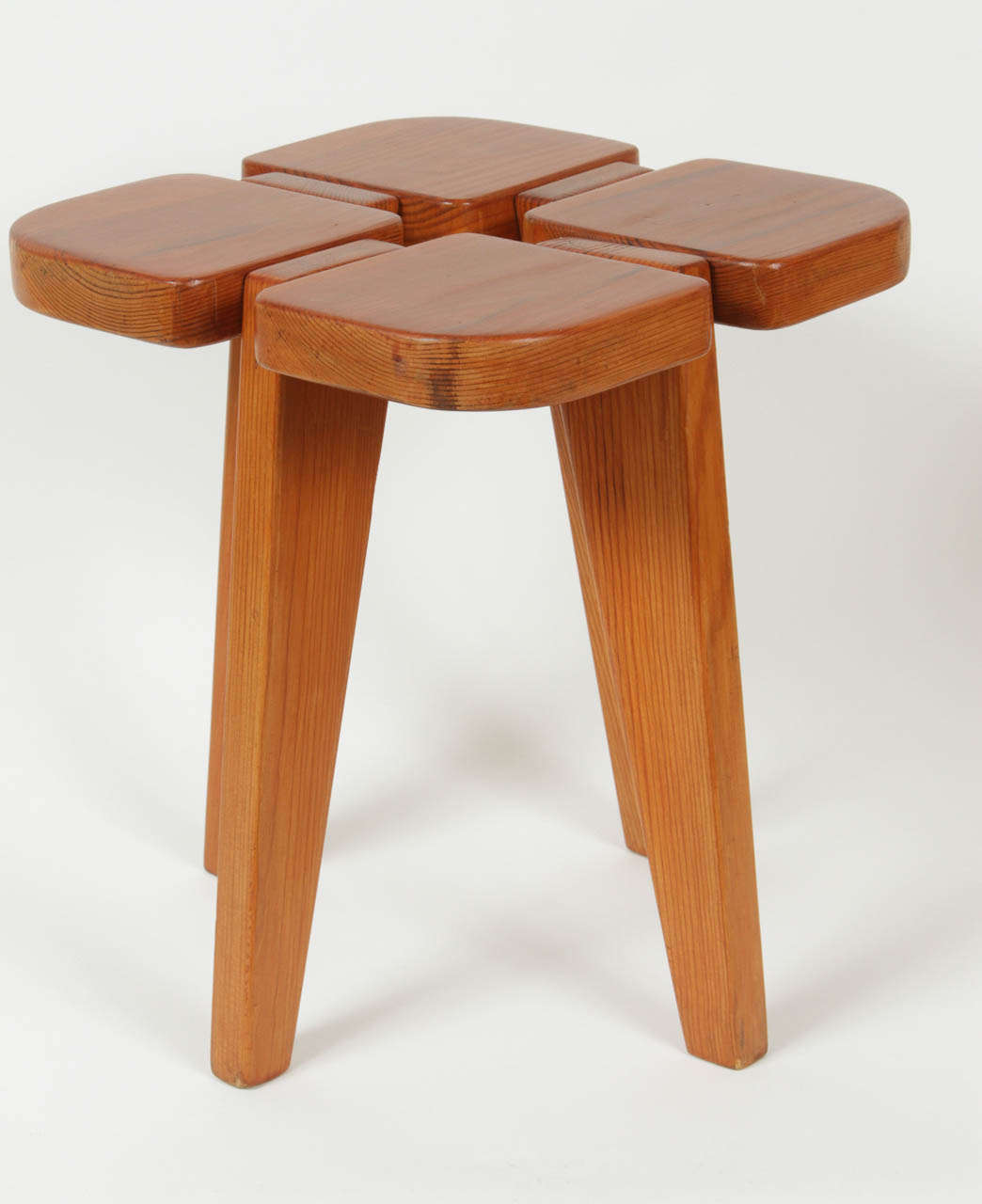 Mid-20th Century Pair of Orgeon Pine Stools by Lisa Johansson-Pape For Sale