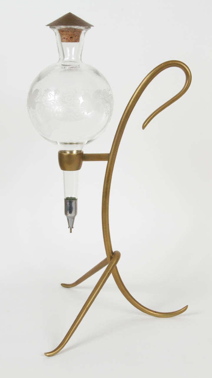 Austrian Wine Decanter with Stand by Richard Rohac at 1stDibs