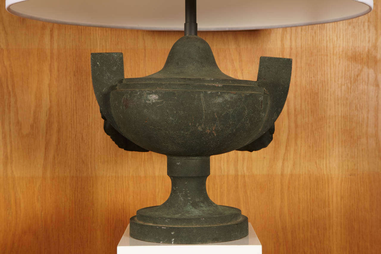 Pair of Bronze Urn Lamps 3