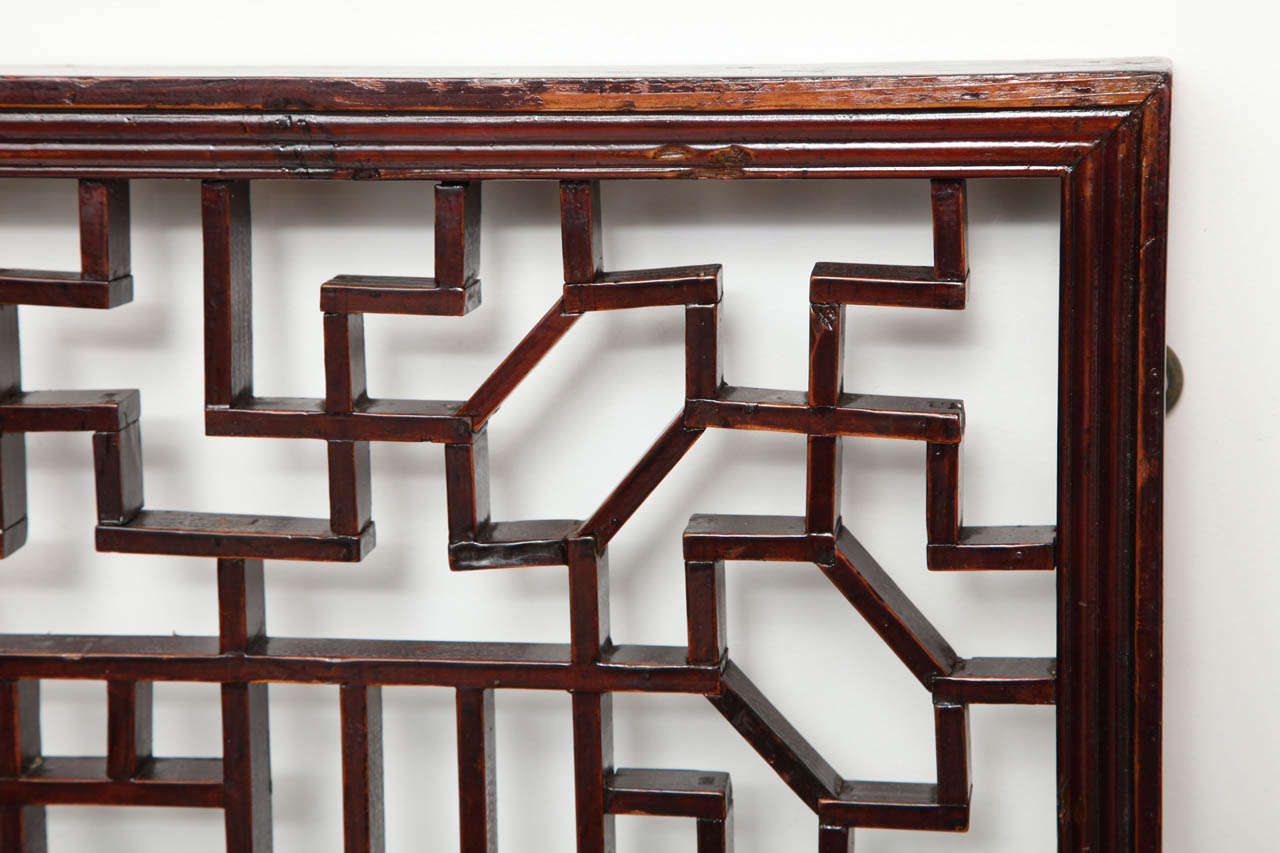 A Small Chinese Lattice Panel In Good Condition In New York, NY