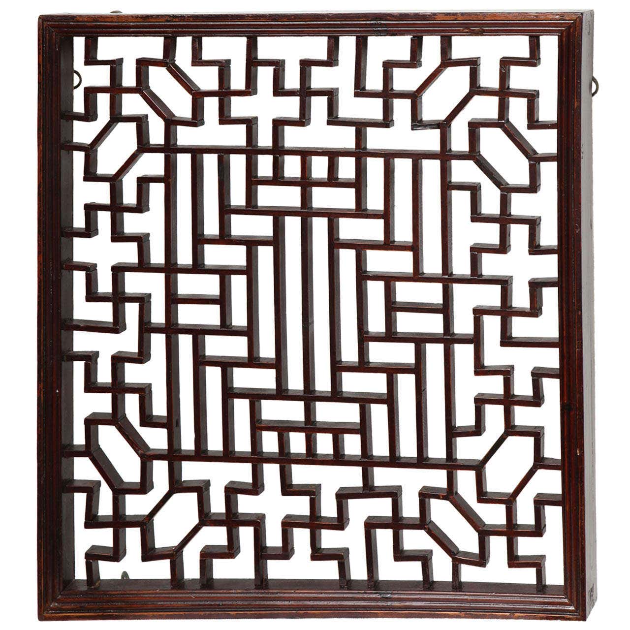 Chinese Panel Pattern A Small Chinese Lattice Panel at 1stDibs | chinese lattice pattern ...