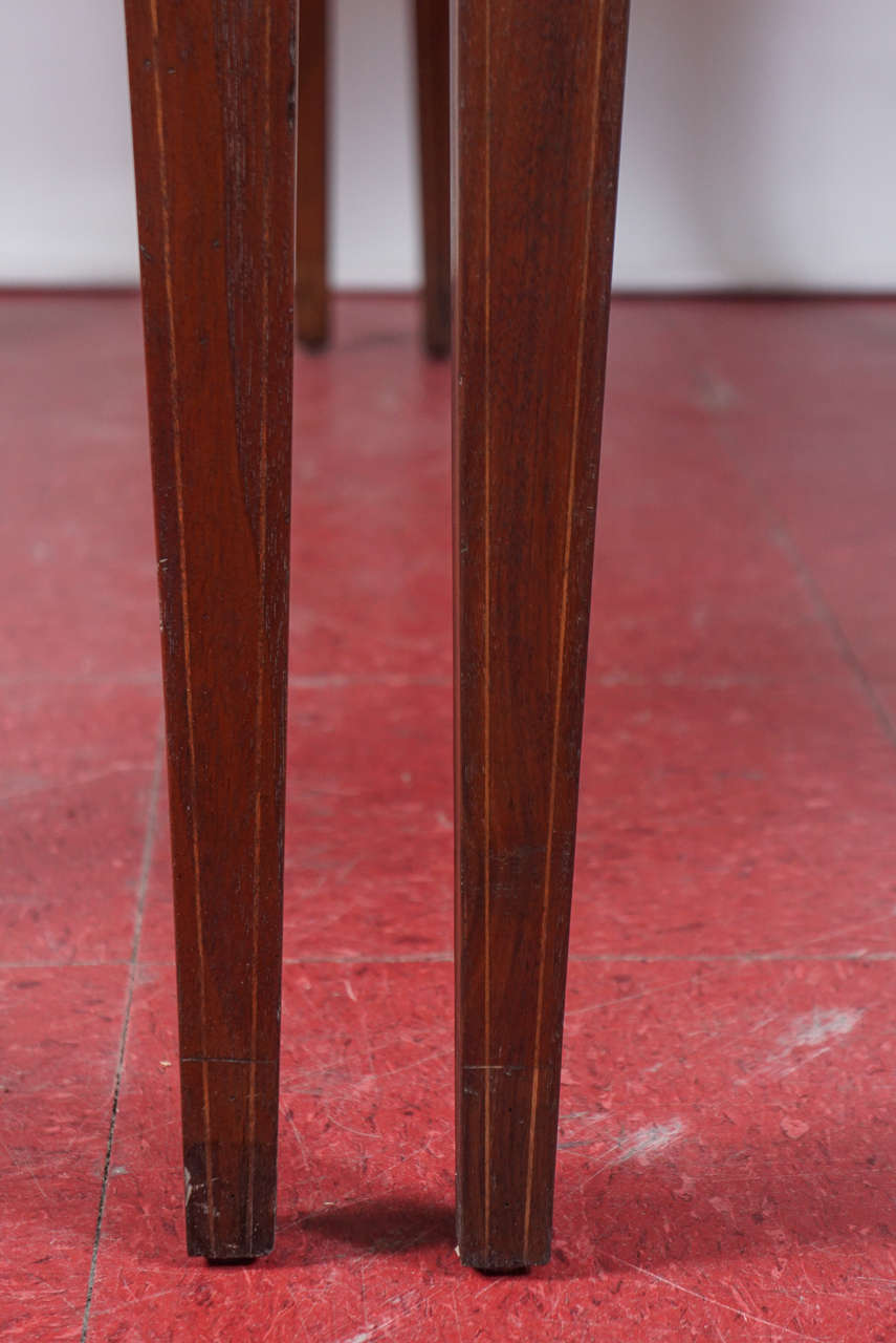Pair of Mahogany Demilune Tables 2