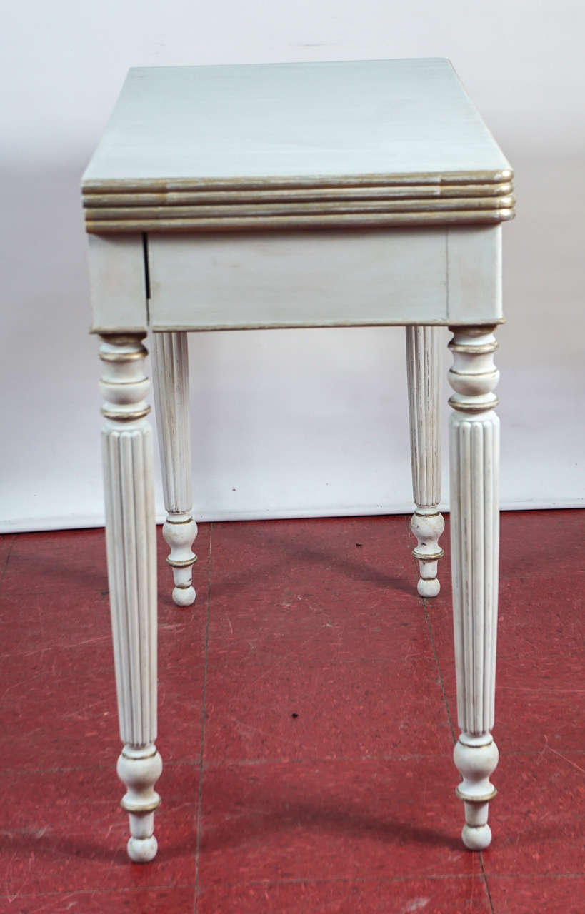European Louis XVI Style Console or Card Table For Sale