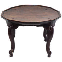 Small Chinese Low Table or Pedestal, 19th Century