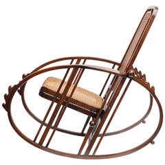  Rocking Chair with footrest by Antonio Volpe