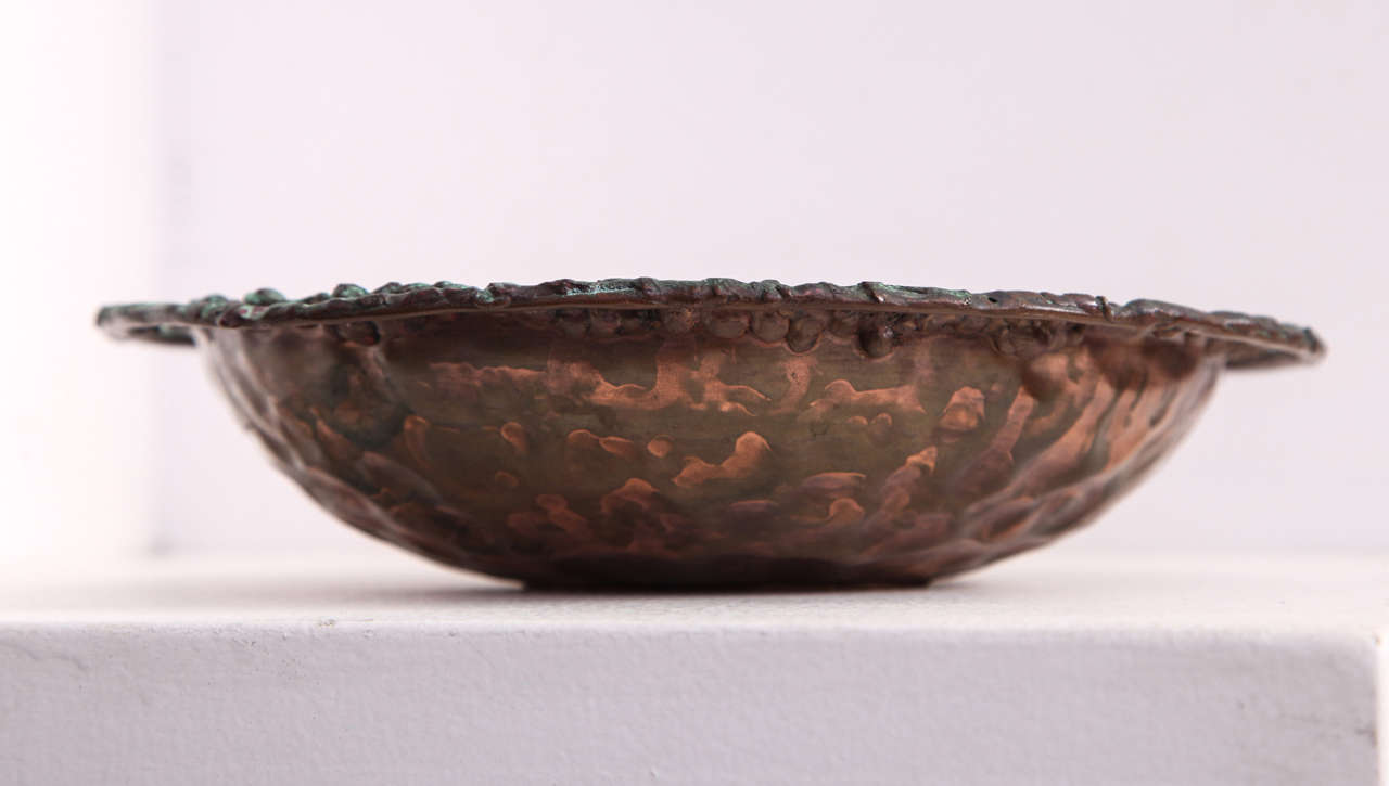 Marcello Fantoni Hand-Wrought and Enameled Copper Bowl 2