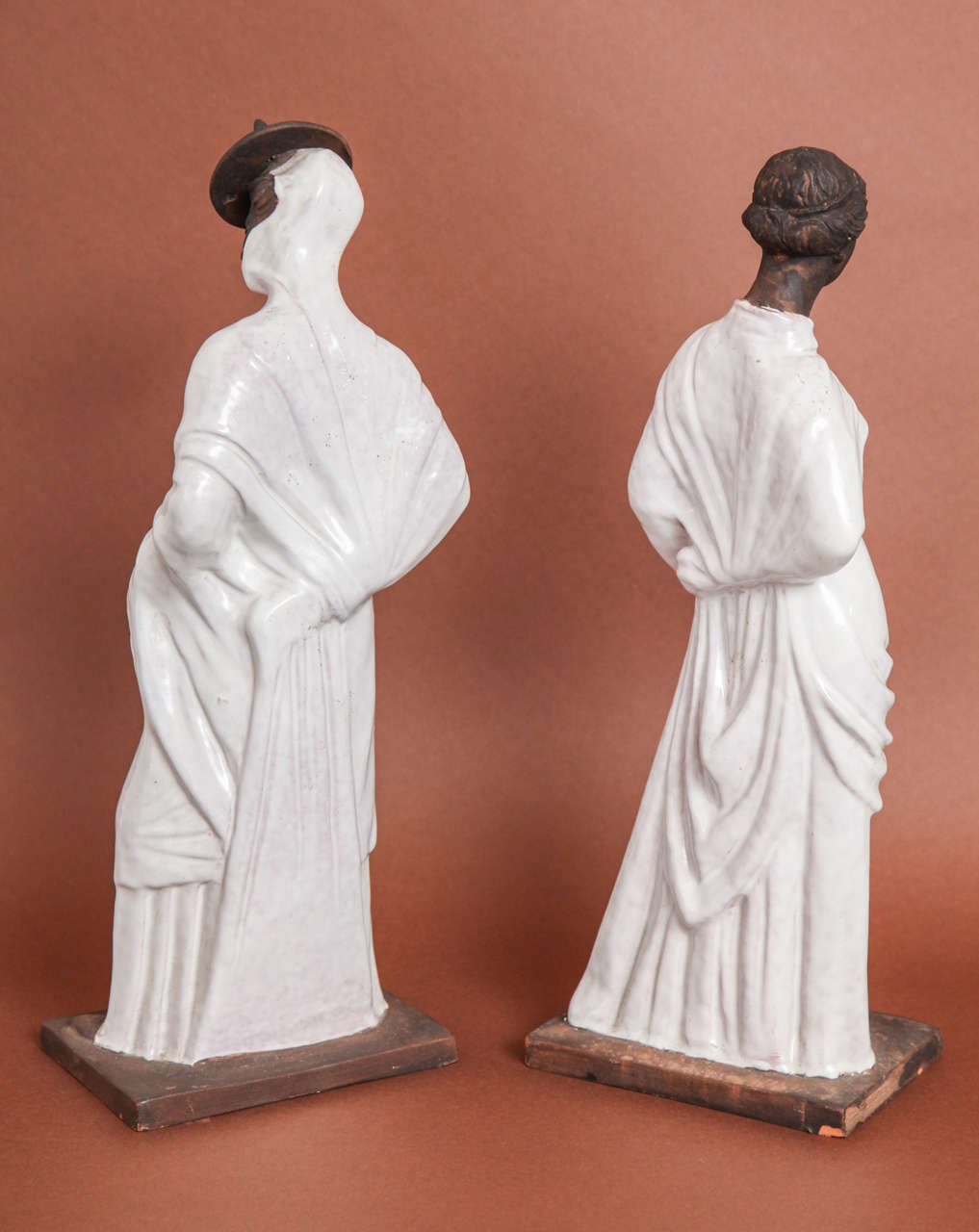 Glazed Ceramic Female Figures