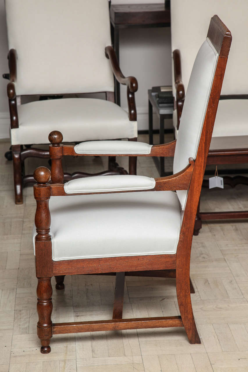 19th Century Oak Armchair, Louis XIV Style For Sale 1