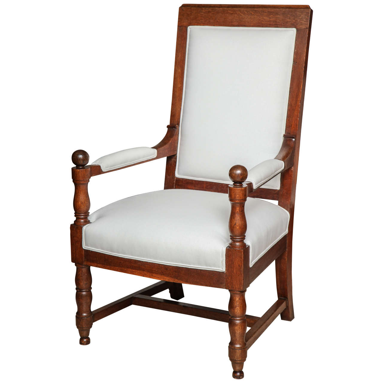 Sessel aus Eichenholz, Louis XIV.-Stil, 19. Jahrhundert im Angebot
