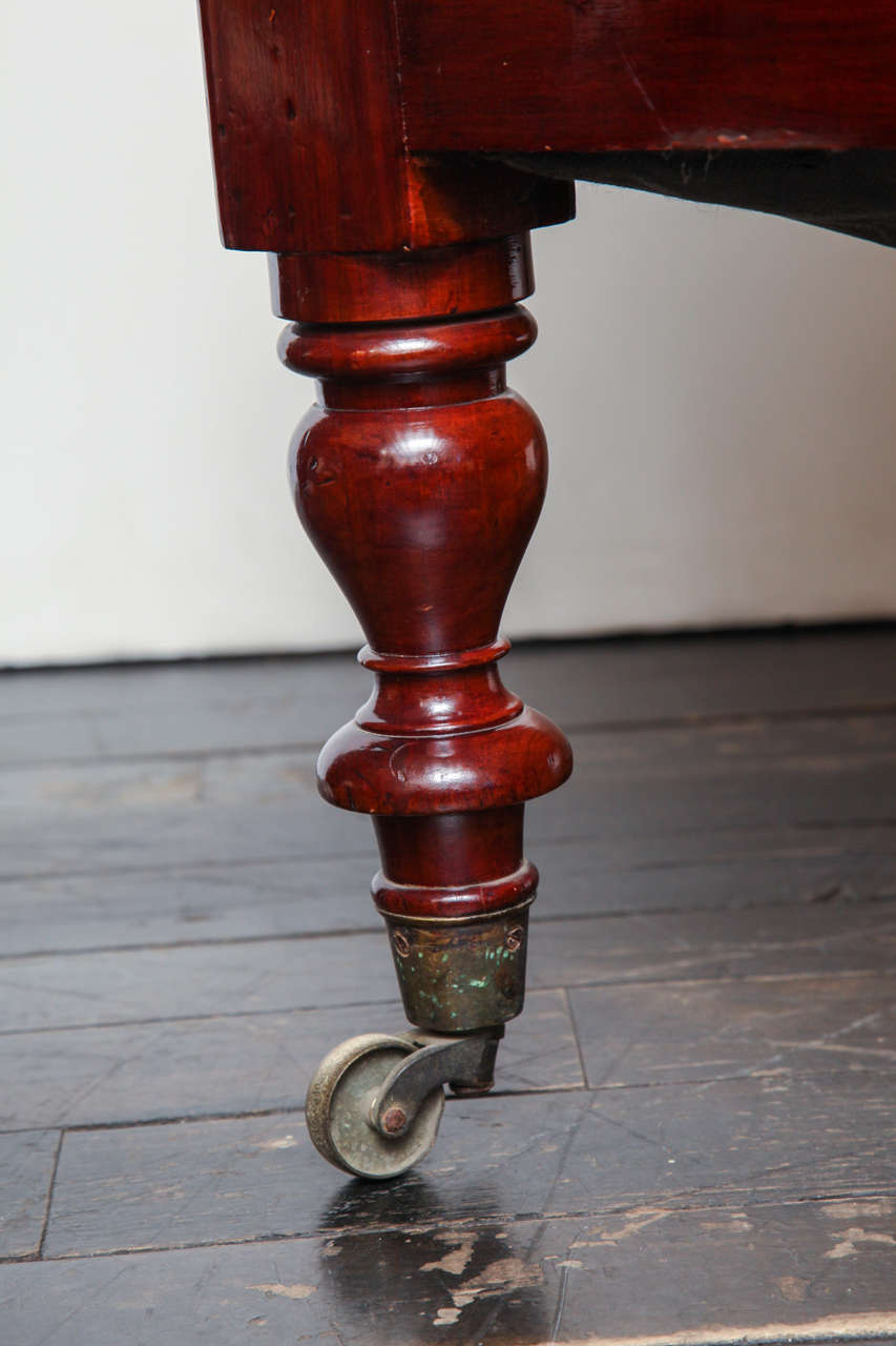 19th Century Irish Mahogany Library Armchair 5