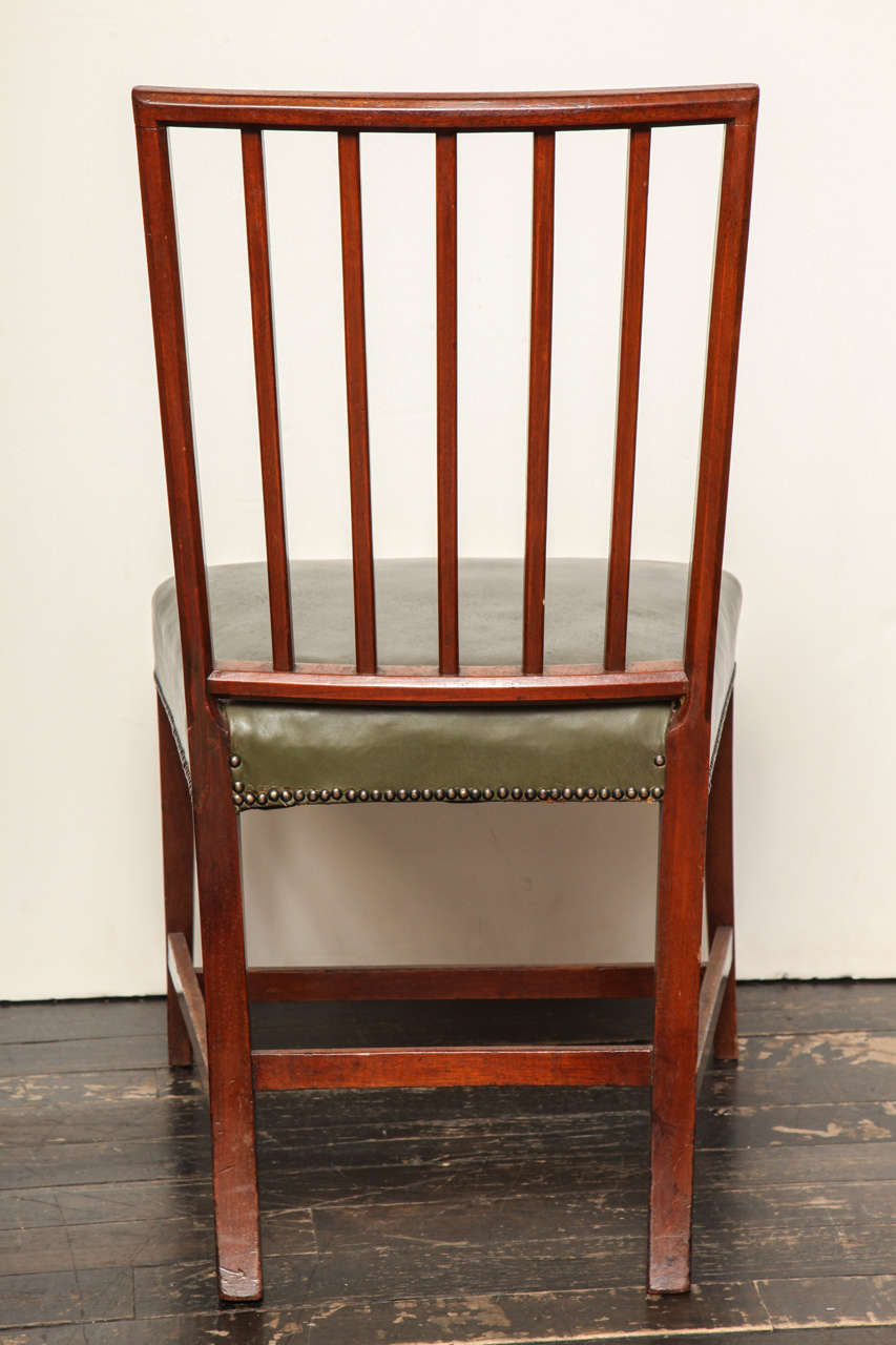 18th Century English George III Mahogany Side Chairs 5
