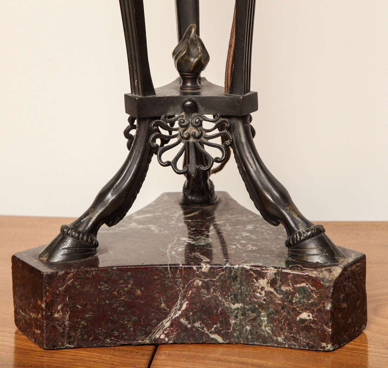 19th Century Bronze Athenean Converted to a Lamp In Good Condition For Sale In New York, NY