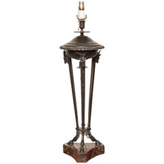 19th Century Bronze Athenean Converted to a Lamp