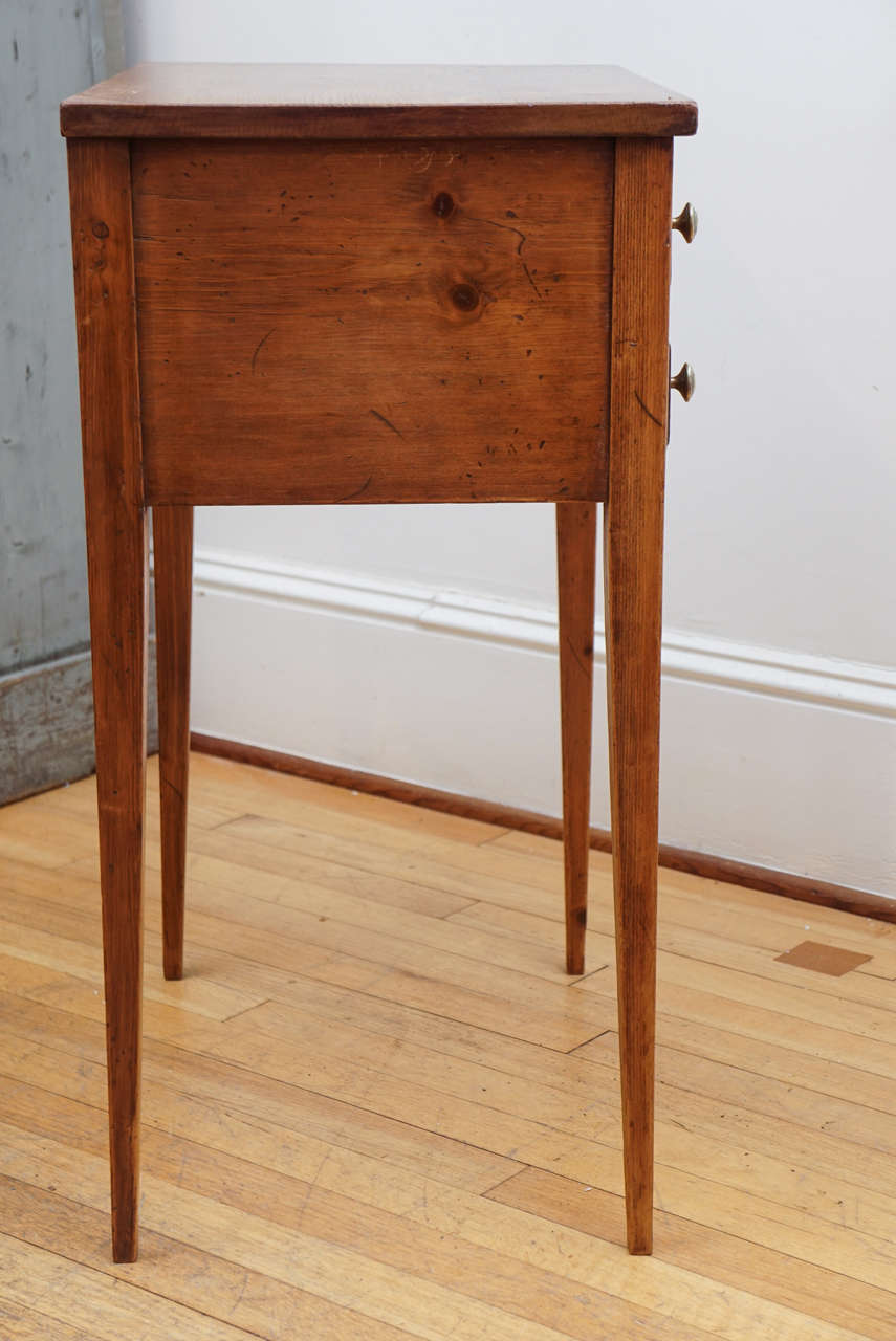 French Two-Drawer Side Table