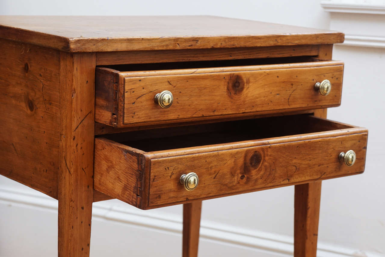 Early 20th Century Two-Drawer Side Table
