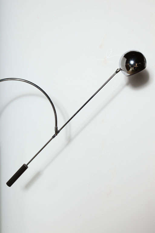 Moderno Coppia di lampade da terra cromate 