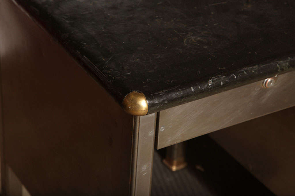 Steel Office Furniture Institute Desk at 1stDibs steel office desk, steel work desk, wood