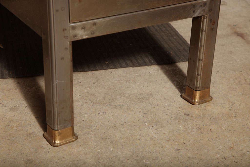 Steel Office Furniture Institute Desk at 1stDibs steel office desk, steel work desk, wood