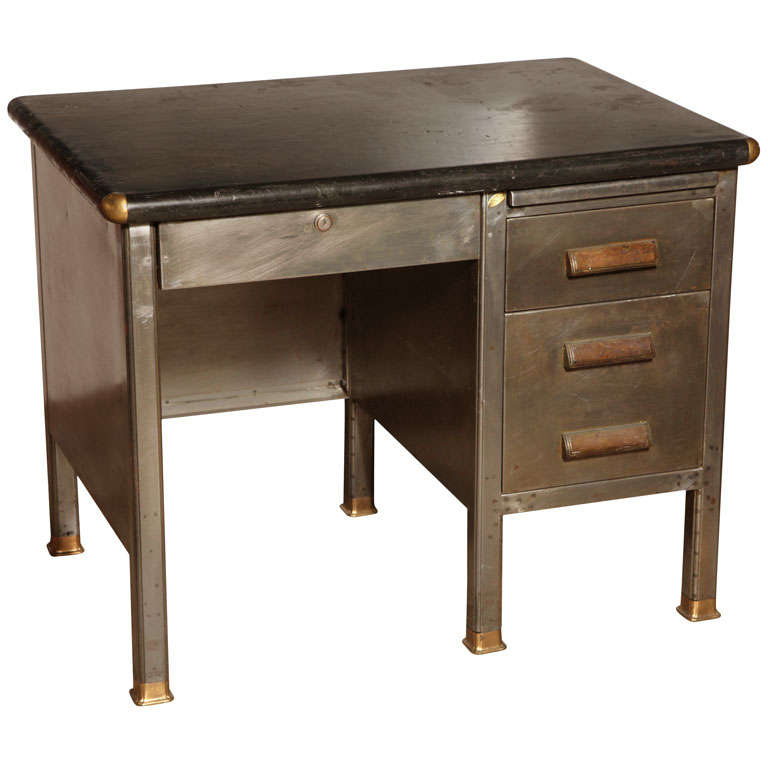 Steel Office Furniture Institute Desk at 1stDibs steel office desk