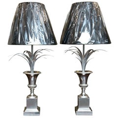 Pair of Maison Charles "Lotus Lamps"