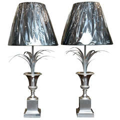 Pair of Maison Charles "Lotus Lamps" 6