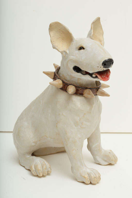 large english bull terrier statue