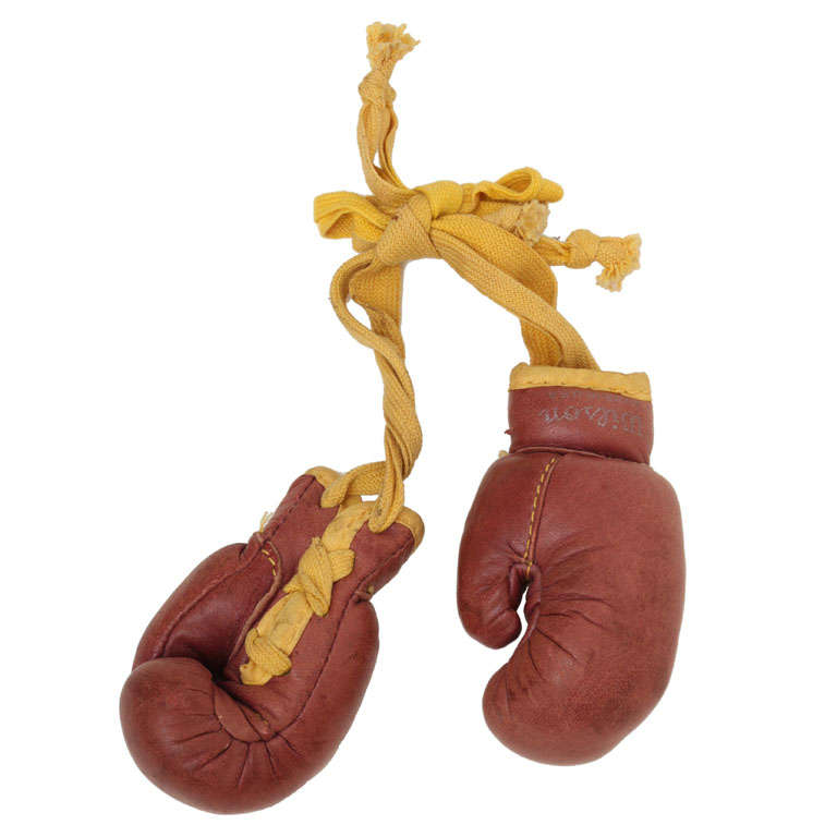 Pair of Wilson Miniature Leather Boxing Gloves For Sale at 1stDibs
