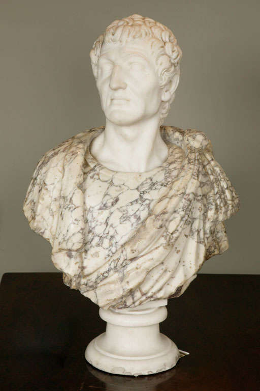 Statuary and Breche De Medici Portrait Bust of a Gentleman