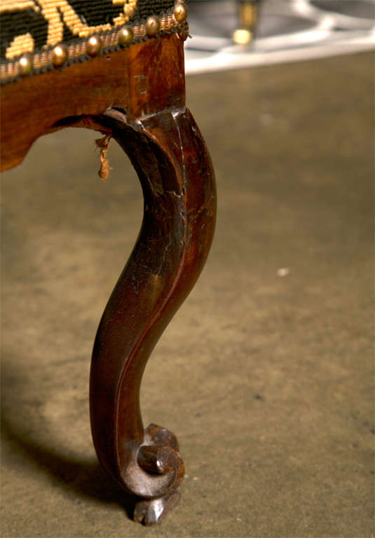 Italian walnut fauteuil, mid 18th c. 3