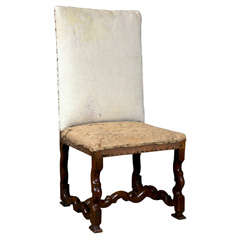 French walnut side chair, c. 1730