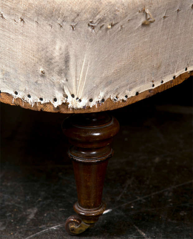 19th Century Swedish beech wood chaise longue, c. 1880