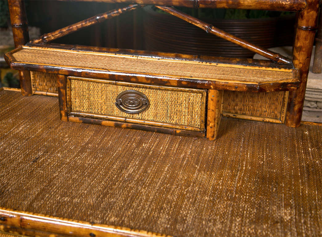 American Bamboo And Woven Wicker Chest, C. 1890 1