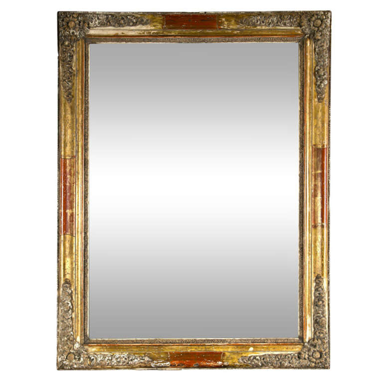 French gilded mirror, mid 19th century For Sale