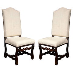 Pair of French Walnut Chairs, circa 1720