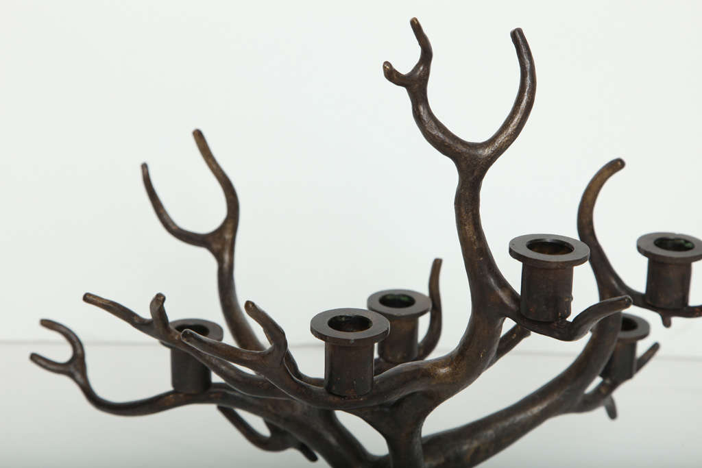 Contemporary Bronze Candelabra by Thomas Boog 3